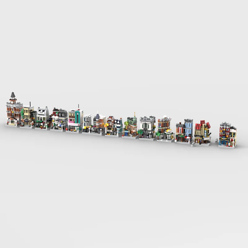 

4646pcs MOC Post Mini Modular Series Set Minied Model Building blocks DIY toys Education Brick Kids Christmas gifts Birthday