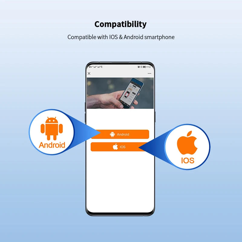 Wireless SMARTPHONE KEY APP CONTROL Module for Keyless Entry & Engine Start – work with EC002/EC211 kit (cannot be used alone)