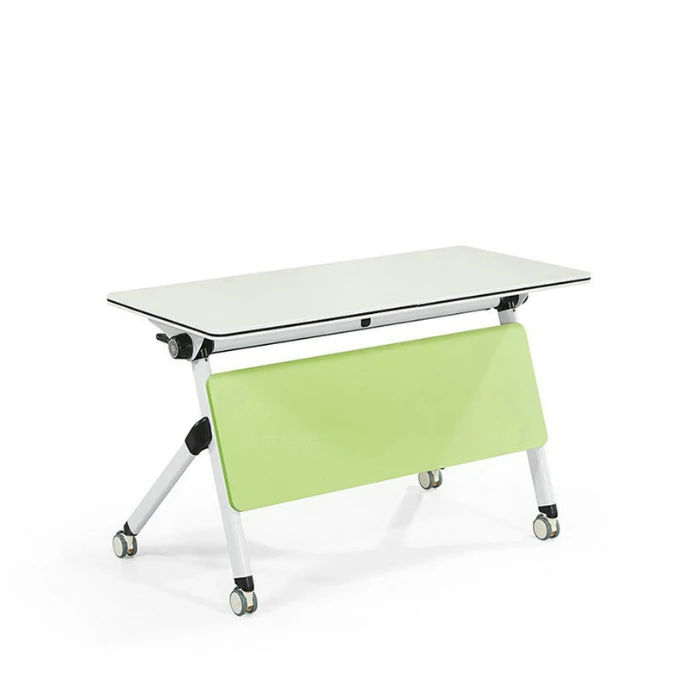 Move Folding at Will Staff Desk Writing Desk Conference Table Home and Office Portable Does Not Take up Space with Wheels