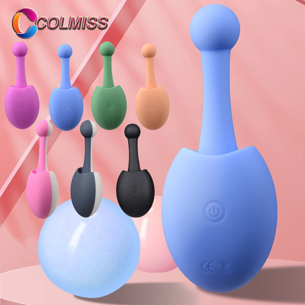 

COLMISS Wireless Jump Eggs Vibrator Adult Vibrating Egg Body Massager Anal G-Spot Clitoris Stimulation Sex Toys For Women