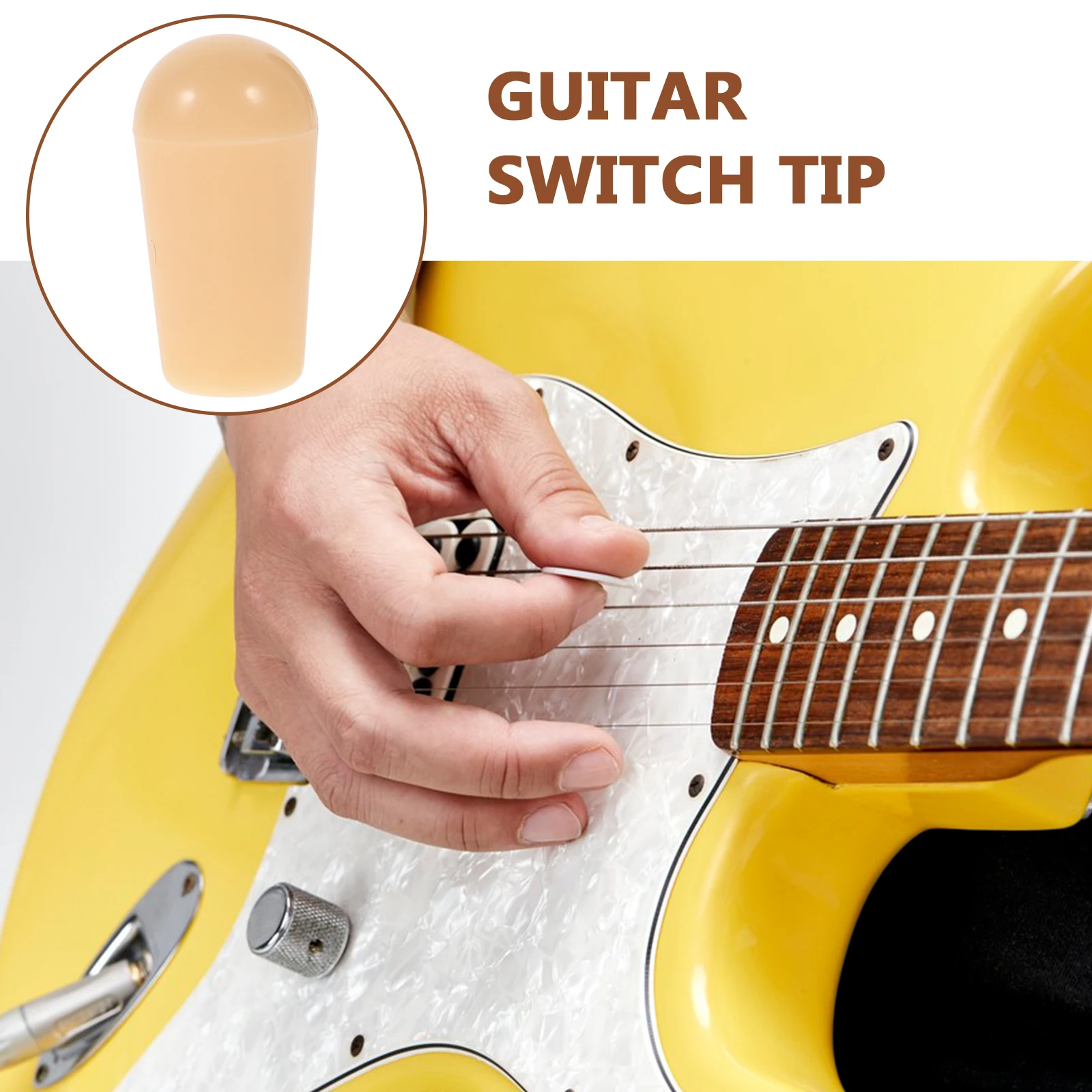 

10pcs Electric Switch Caps Plastic Durable Replacement Toggle Tips Knob Heads for Guitar Accessories Easy Install Smooth