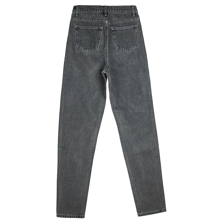 Modne podarte jeansy damskie, codzienne spodnie capri z haftem kwiatowym, dziury, efekt zniszczenia, damskie proste spodnie dżinsowe, styl uliczny.