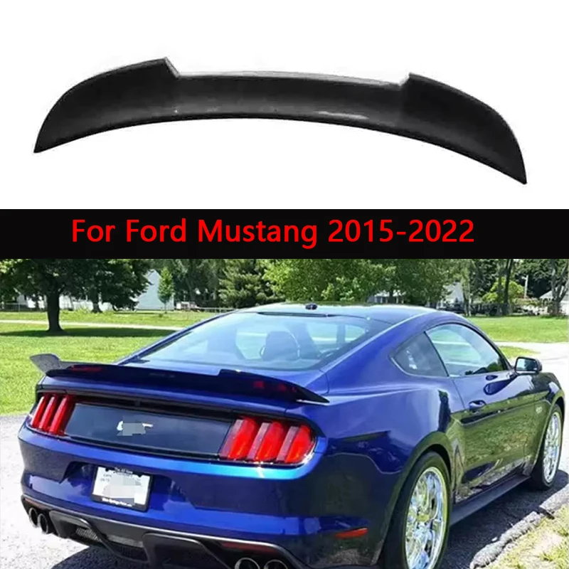 

For Ford Mustang 2015-2022 MMD Style Carbon Fiber Tail fins Spoiler Rear Trunk Spoiler Guide Wing Rear Wing body kit