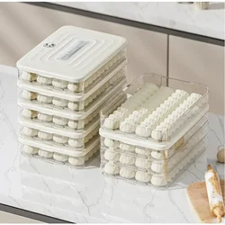 New Household Dumpling Quick Freezing Fresh-Keeping Box Freezing Storage Box Refrigerator Frozen Dumpling Multi-Layer Wonton Box