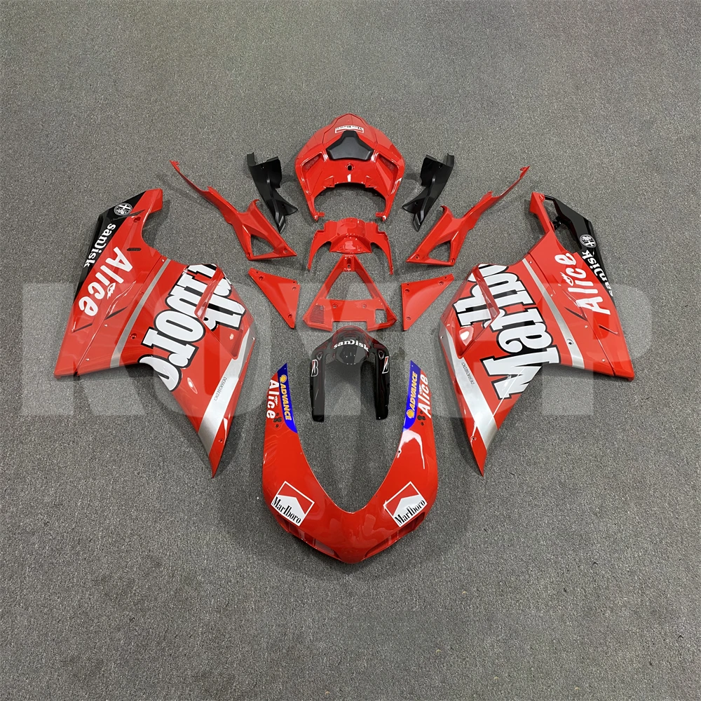 

for Ducati 848 1098 1198 2007-2013 Motorcycle Bodywork Set Injection ABS Plastics Full Fairings Kit Mold Replacement Accessories