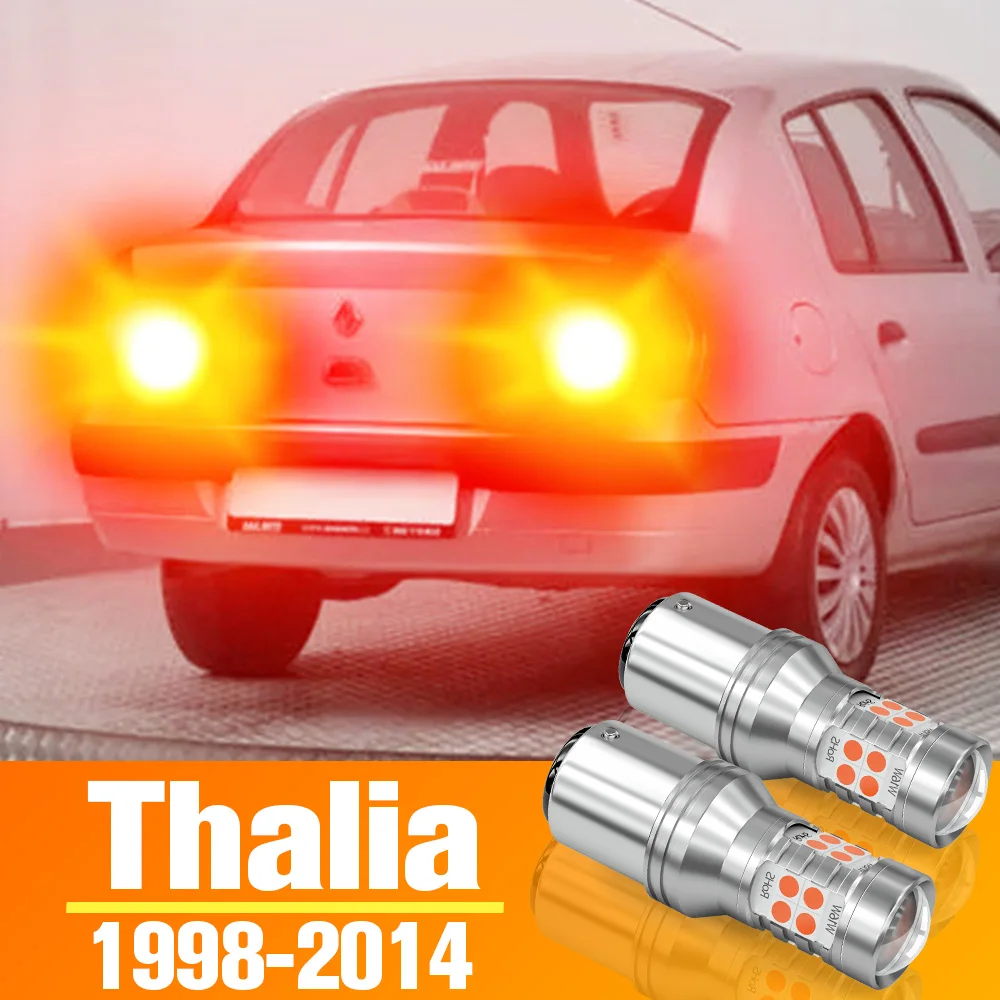 2ชิ้นไฟเบรค LED สำหรับ Renault Thalia 1 2 3อุปกรณ์เสริมหลอดไฟ1998-2014 2003 2004 2005 2006 2007 2008 2009 2010 2011 2012 2013