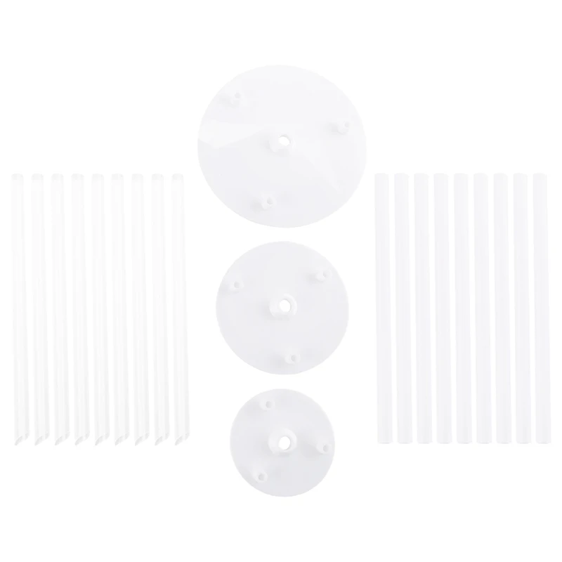 Suspension spacer Cake Supports - Pack of 18 Cake Stands, Reusable Dowel Rods, Cake
