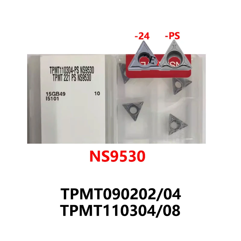 

100% Original TPMT110308-PS NS9530 TPMT090204-24 TPMT090202-PS TPMT110304-PS Carbide Inserts CNC Tools TPMT 090204 090208 110304