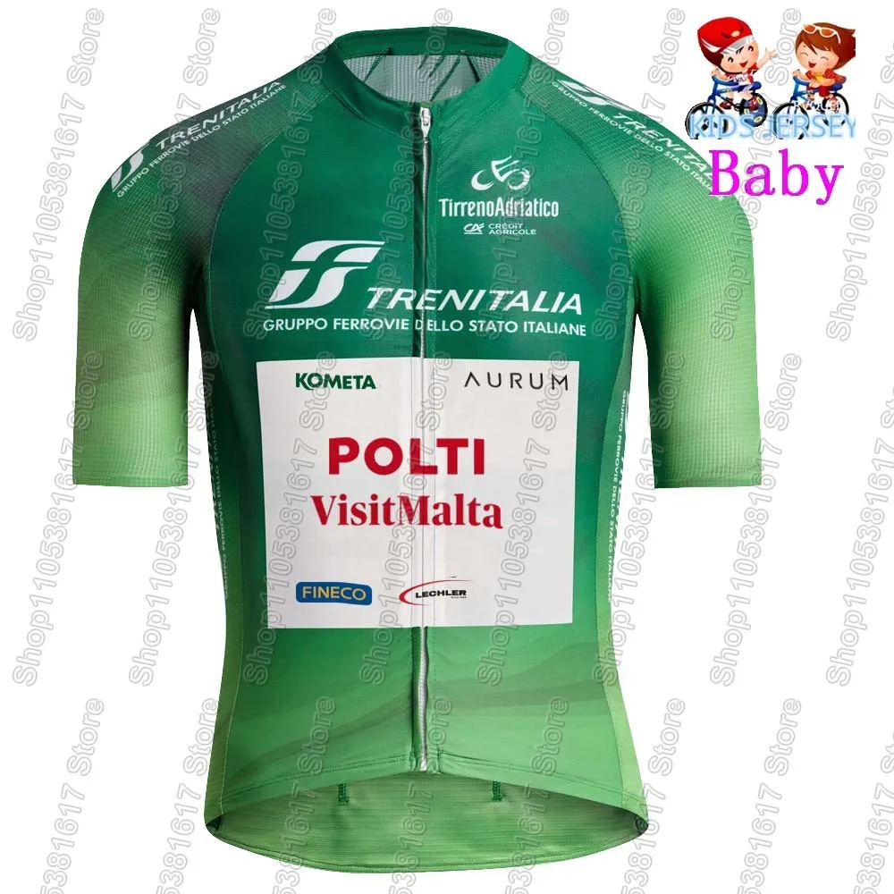 Kids Polti Visitmalta Team Cycling Jersey 2026 Set Boys Girls Cycling Clothing Children Bike Suit MTB Ropa Maillot - view 4