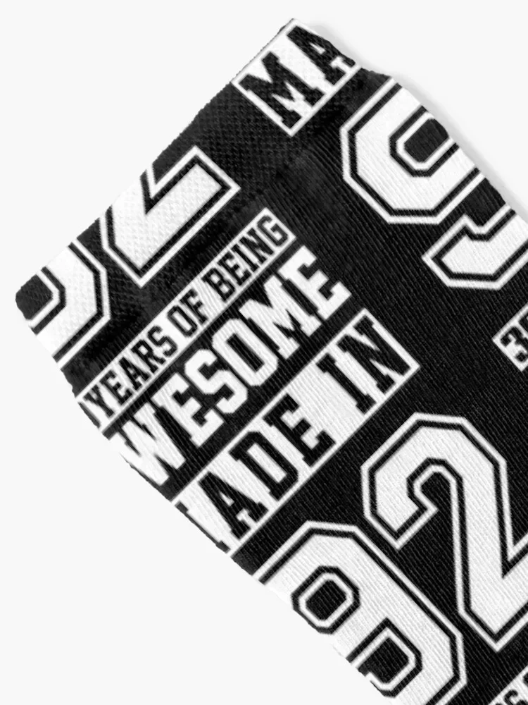 30 Year Old Awesome Since 1992 30th Birthday Gifts Men Socks Toe sports hiphop crazy christmass gift Men's Socks Women's