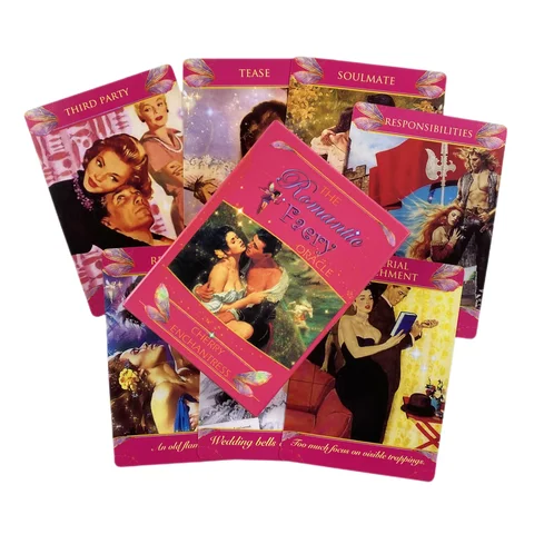 Bilashmart The Romantic Faery Oracle Cards Divination Deck English Versions Edition Tarot Board Playing Game For Party