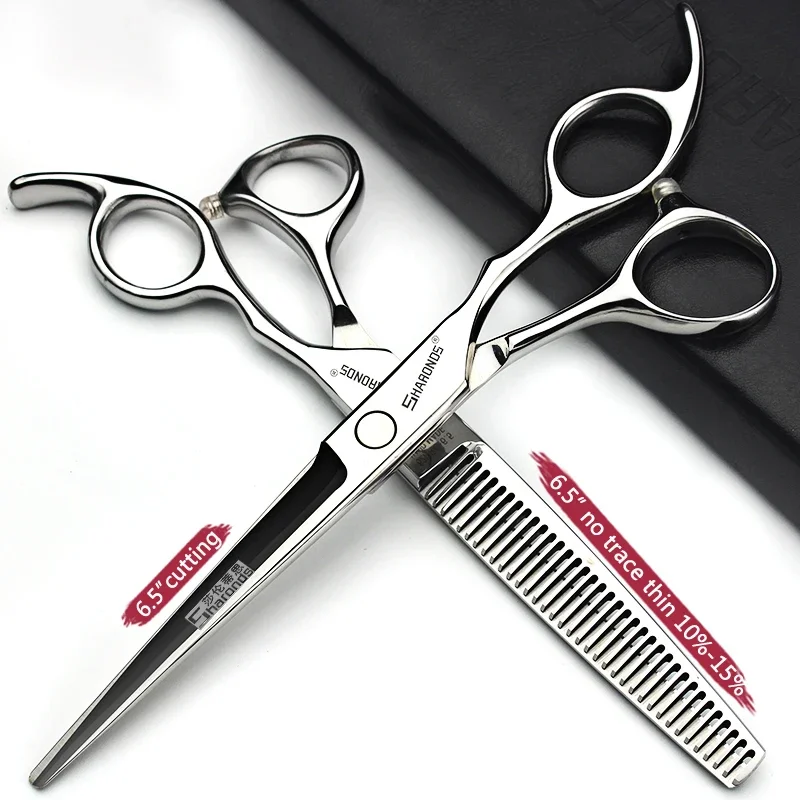 ASHADOW 6/6.5/7/7.5 Inch Scissors Japan Professional Hairdressing Scissors Barber Sharp Hair Cutting Shears Thinning Clippers