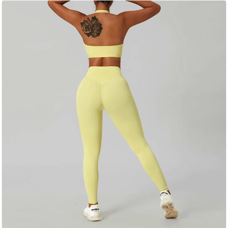 Seamless Yoga Set Workout Outfits Women Athletic Wear 2PCS Sport Bra High Waist Shorts Yoga Leggings Sets Fitness Gym Clothing