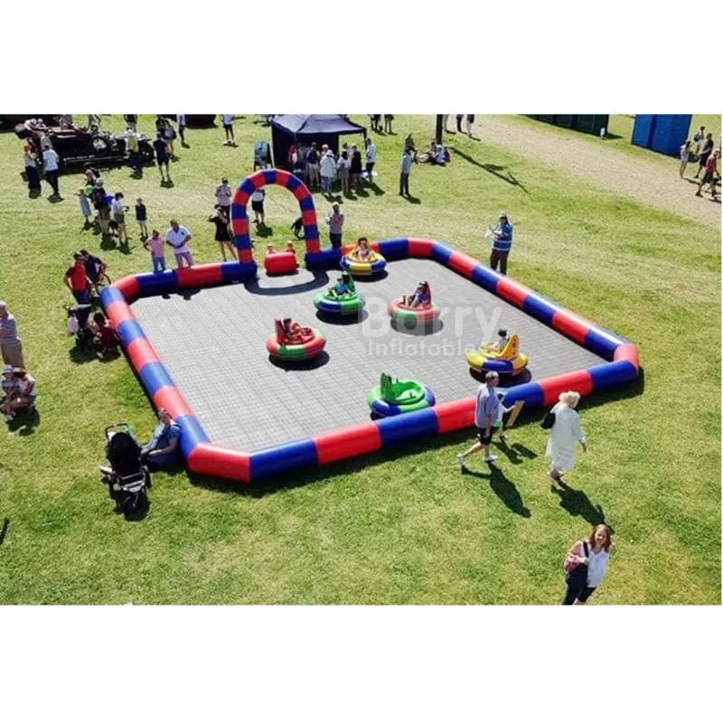 Durable Inflatable Go Kart Race Track Low Factory Price Outdoor Game For Kids Adults Sport Party