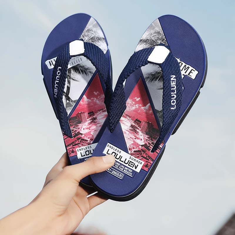 

Men's Flip-Flops for Summer, Non-Slip Flip-Flops for Outdoor Wear, Men's Beach Sandals
