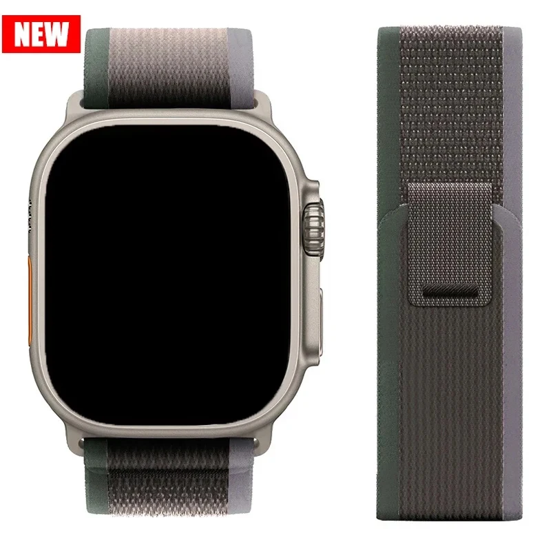 Nylon Trail loop correa voor Apple Watch Ultra 2-3 49mm 45mm 44mm 42mm 46mm 41mm armband iWatch Series 11 10 9 8 7 6 5 SE band