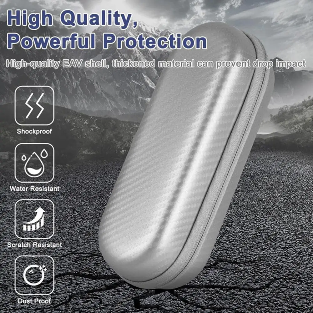 Electric Toothbrush Travel Case EVA Waterproof Hard Shell Portable Organizer Box With Mesh Pocket For Outdoor Business Trips