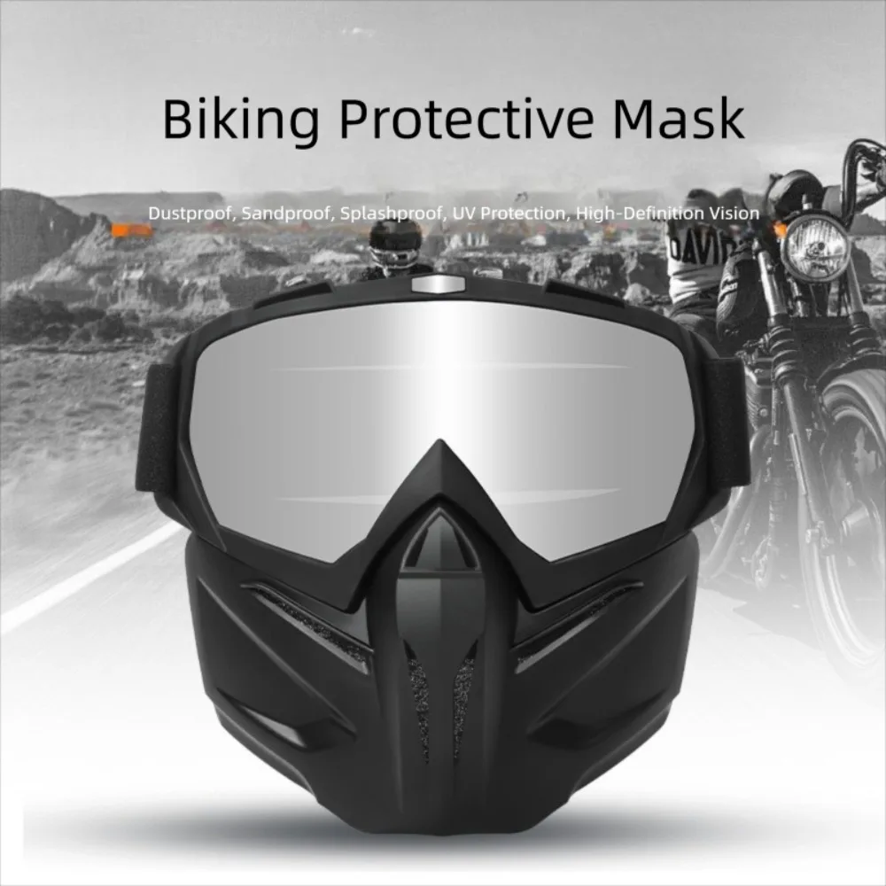 

Multicolor Riding Mask Removable Dust Resistant Motocross Sunglasses Impact Resistant Adjustable Band Cutting Welding Mask