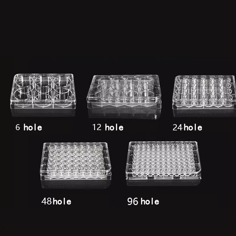 10 pieces of 6/12/24/48/96-well flat-bottom cell culture plate bacterial culture plate enzyme plate sterilization culture plate