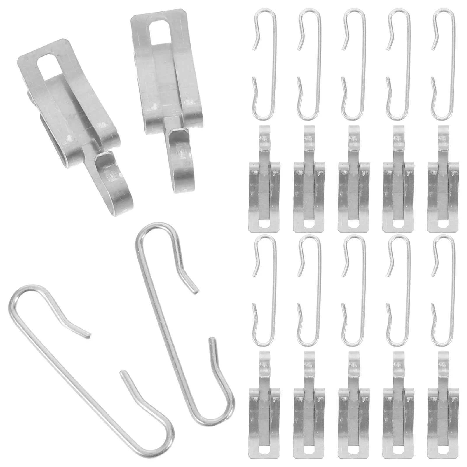 1Set Aluminum Roof Heat Cable Clips Heat Cable Roof Clips and Spacers for Outdoor Gutter Eaves Installation Metal Gutter Clips,