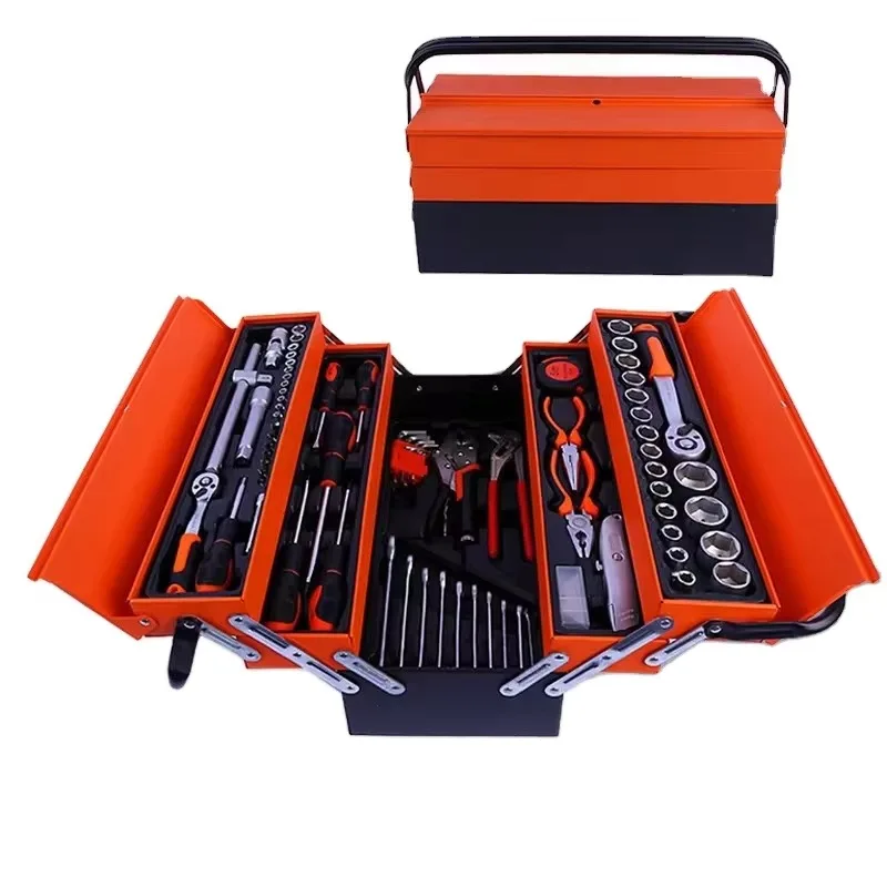 

SXLL 85-Piece Steam Repair Kit Folded Triple Hardware Pliers Sleeve Steel Material Tool Set