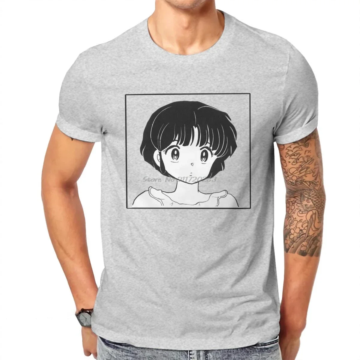 Ranma1/2 Amine Akane Tendo T Shirt Men Ofertas Loose Ofertas Tshirt Cotton Graphic Clothes Casual Tees Harajupku Streetwsear