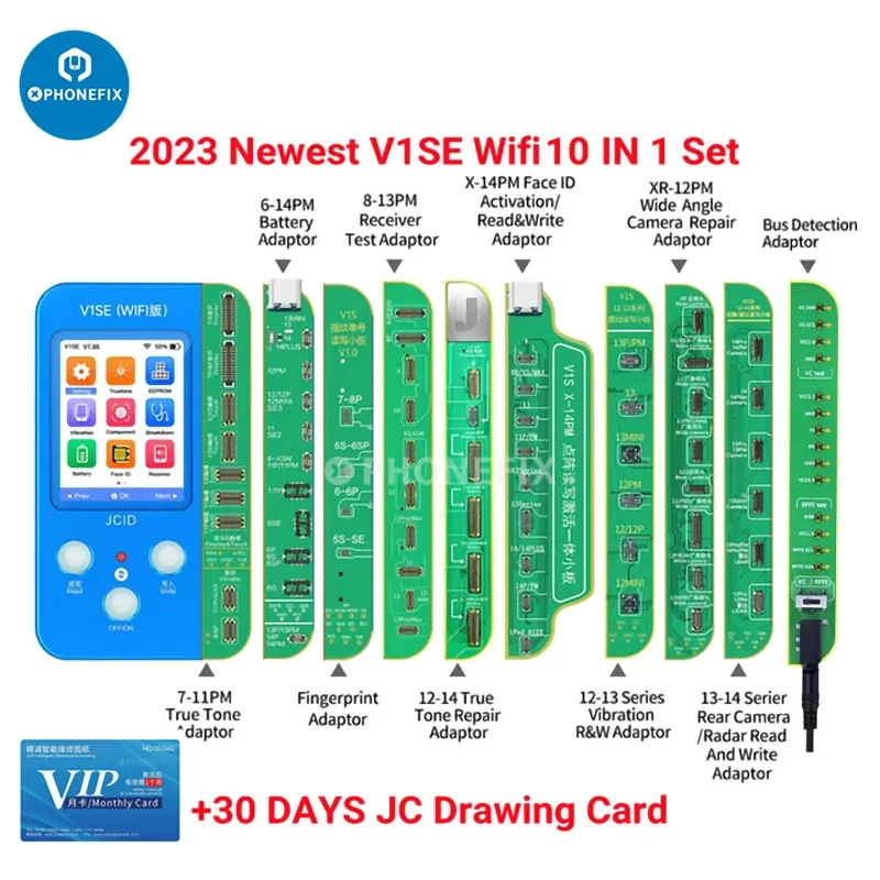 JCID V1SE V1S PRO Bus Detection Board for Rapidly Identify the Fault Location Repair RFFE+IIC Detection Adaptor V1SE Programmer