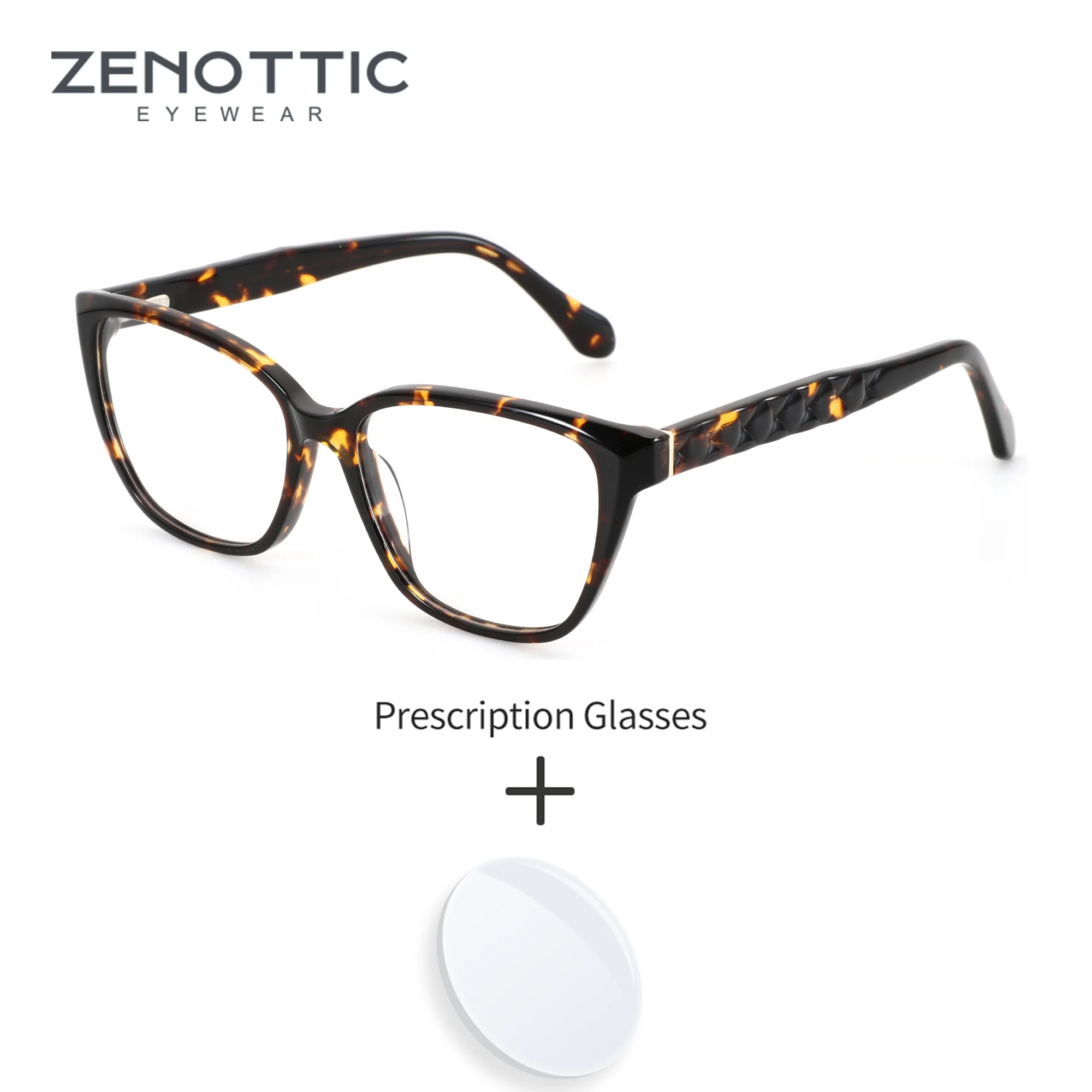 

ZENOTTIC S размер женские бабочки ручной работы ацетатные градуированные прогрессивные/фотохромные мультифокальные очки линзы для близорукости женские