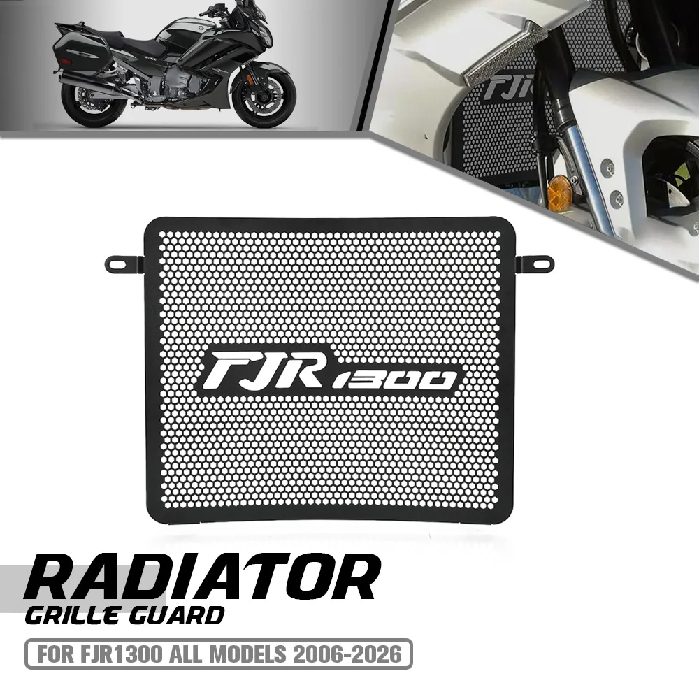 

Motorcycle Accessorie For Yamaha FJR1300 All Models 2006-2024 2025 2026 Aluminum Radiator Grille Cover Guard Protection FJR 1300