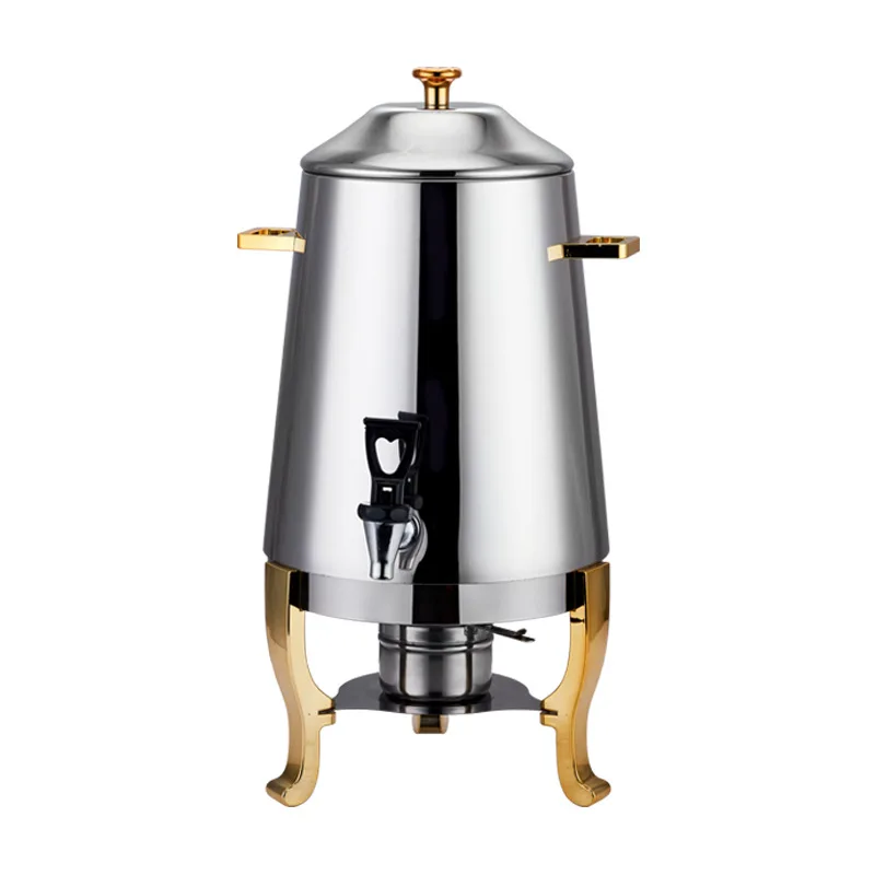 

hotel self-service juice tripod, electric heating and insulation milk bucket beverage machine with faucet 13L