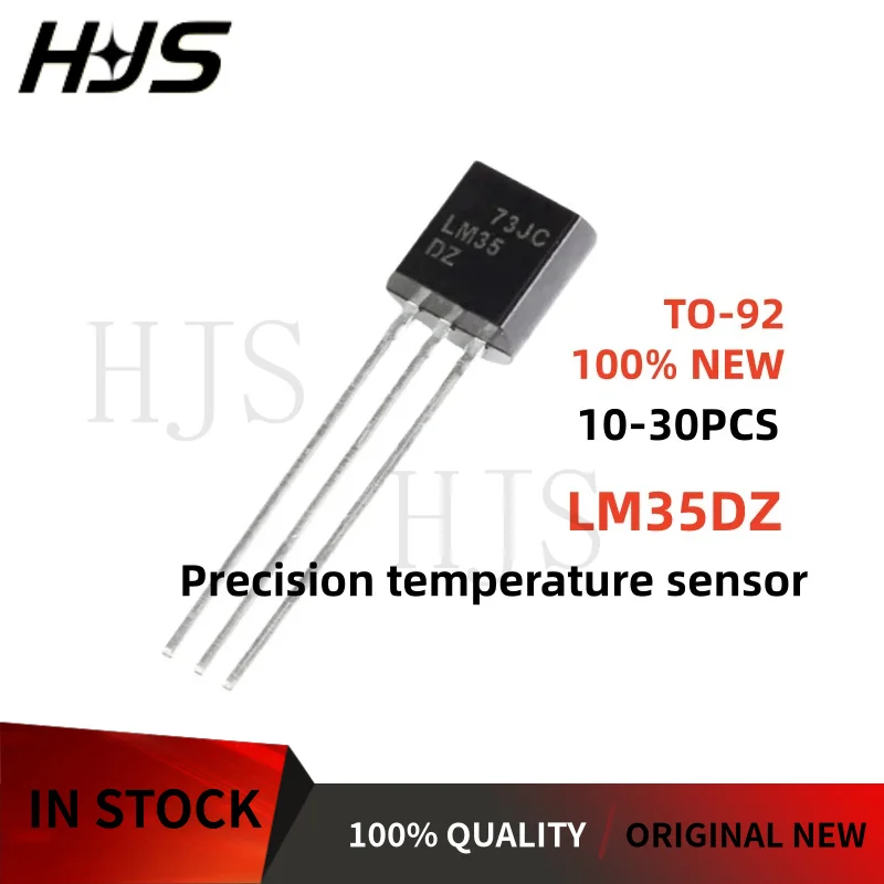 10-20-30PCS Brand New LM35 LM35DZ LM35D TO-92 Precision temperature sensor High-quality