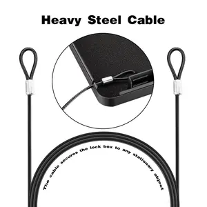 صندوق آمن مسدس كلمة مرور محمول ، خزنة مسدس سفر صغيرة ، فولاذ صلب ، صندوق قفل مسدس للسيارة والمنزل أفضل 8 صناديق مبيعات للبندقية مع خزنة - No8