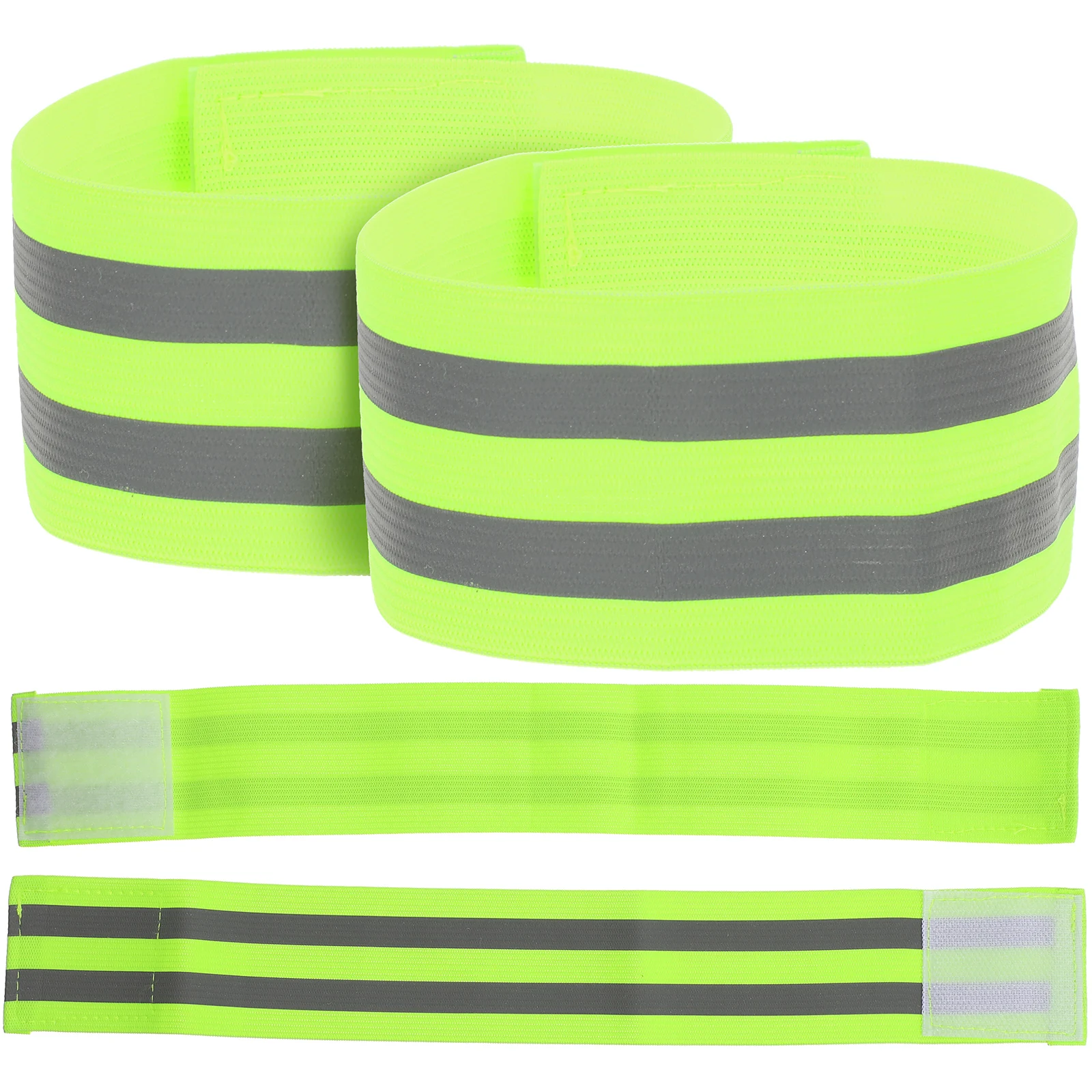 

4Pcs Reflective Wristbands High Visibility Armbands for Night Running Cycling Walking Safety Straps Outdoor Fitness Camping