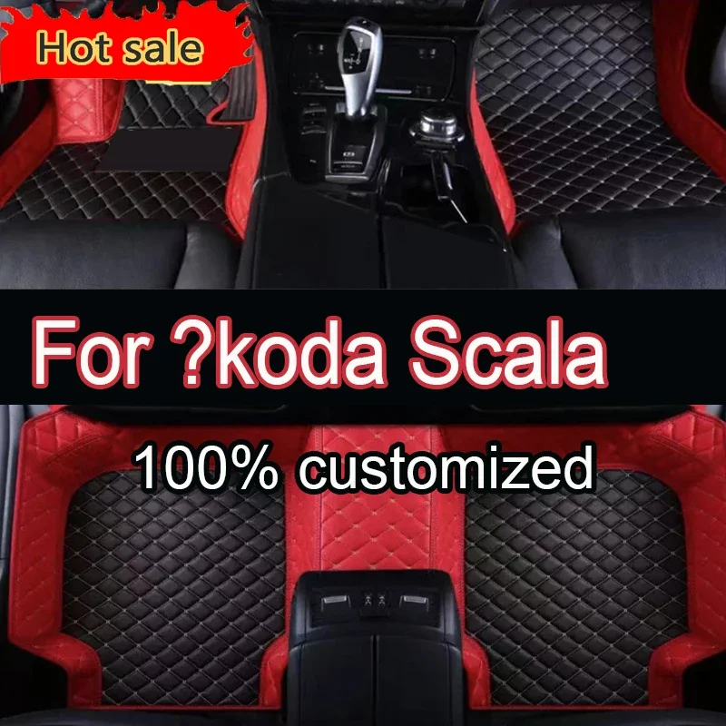 

Car Mats Floor For Škoda Scala 2020~2022 Waterproof Rugs Car Floor Mats Foot Mat Cubre Pisos Para Autos Car Accessories Interior