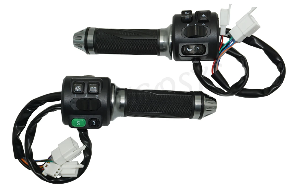 Z6 Handlebar Multi-Switch Throttle Controls and Dimensions