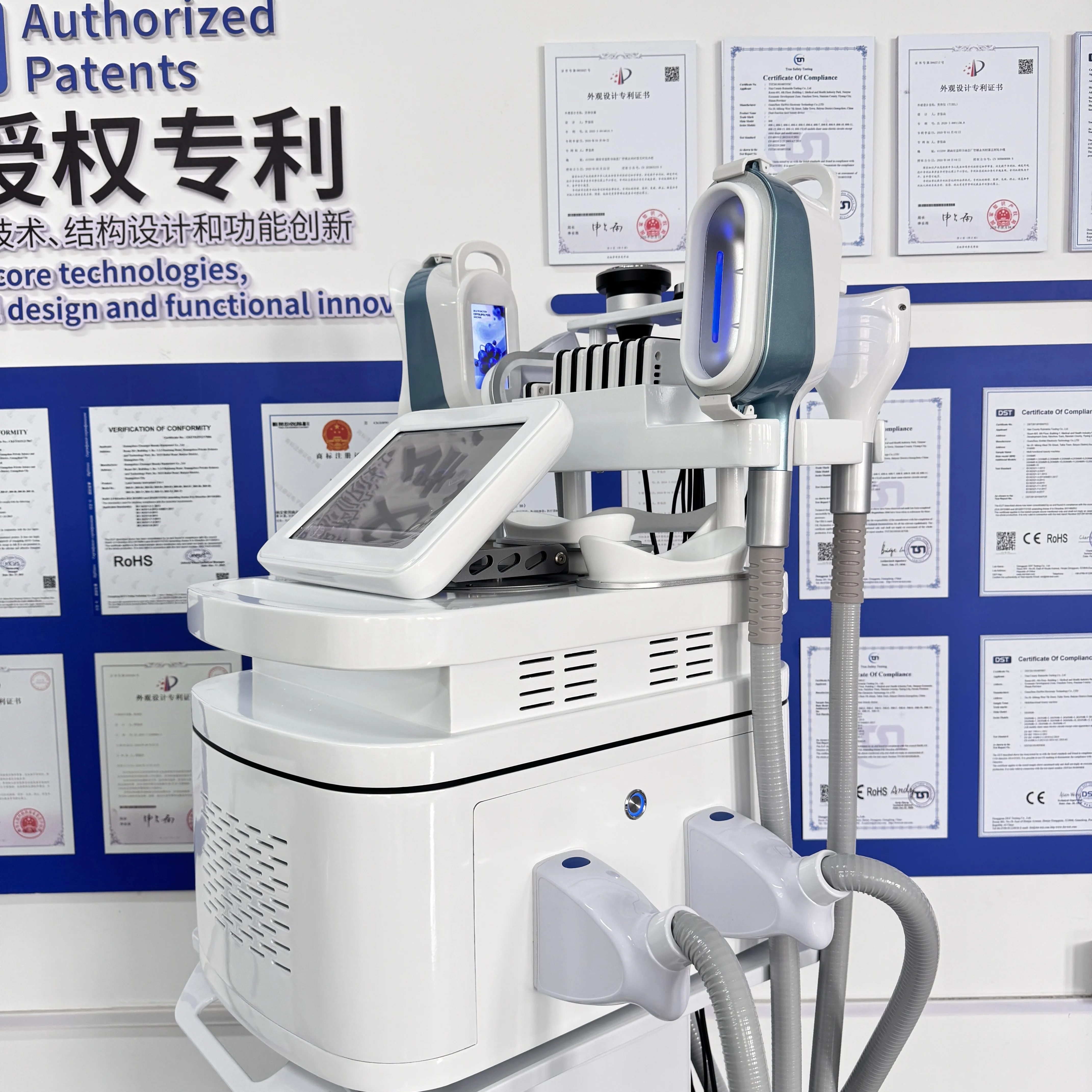 360° Cooling Sculpting Body Slimming Machine Effective Weight Loss Fat Freezing Cellulite Removal Vacuum Cavitation Salon System