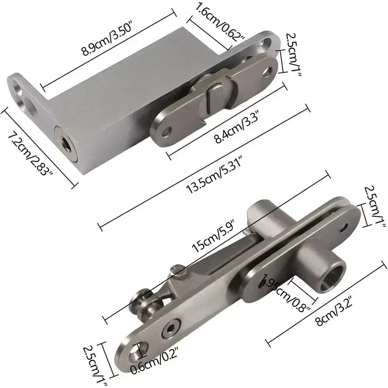 Revolving Door Hidden Hinge Shaft Heavy Duty Self-Closed Swing Door Revolving Hinge Stainless Steel Door Closer