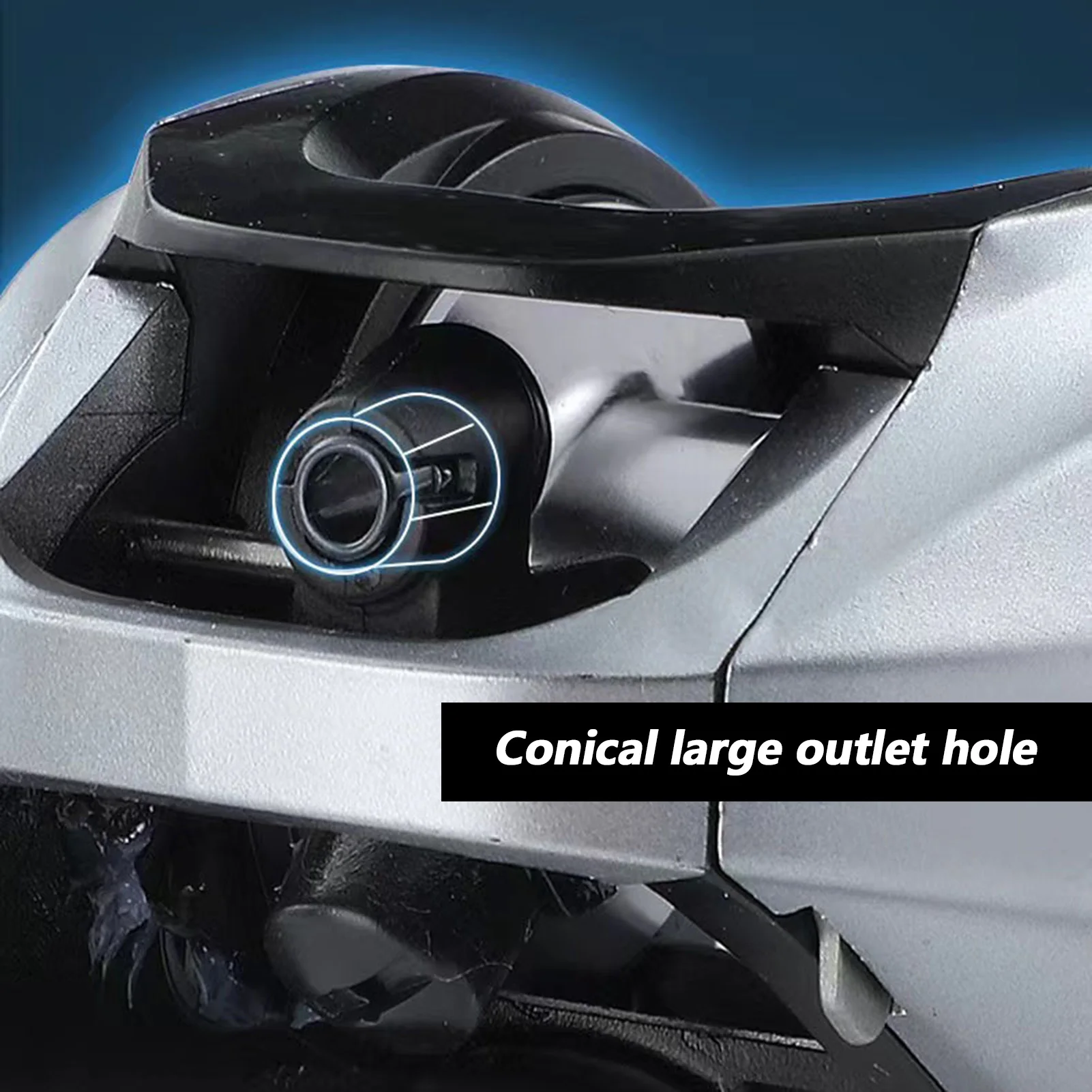 بكرة دوارة معدنية مضادة للخلف لقضيب صيد طويل المصبوب مع نظام سحب ناعم معدات صيد الأسماك في المياه المالحة والمياه العذبة