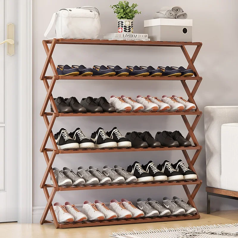 Practical Beautiful Shoes Organizers Bold Thickened Multilayer Folded Storage Shoe Rack Diverse Boots Holders Variety Footwear