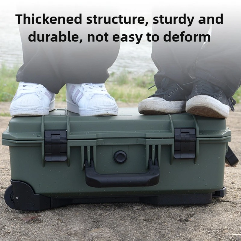 Pull Rod Protective Box Waterproof  Aviation Toolbox Equipment Instruments Photographic Boarding Case Tool Organizer with Sponge