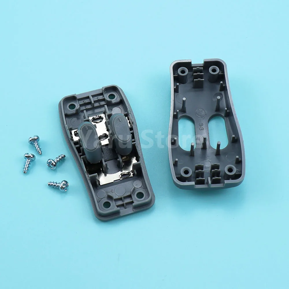 New LED Lamp Double Control Switch 3A Max.250V Black Housing White CE Floor Light Table Lamp Push Button Switches Two Way D001