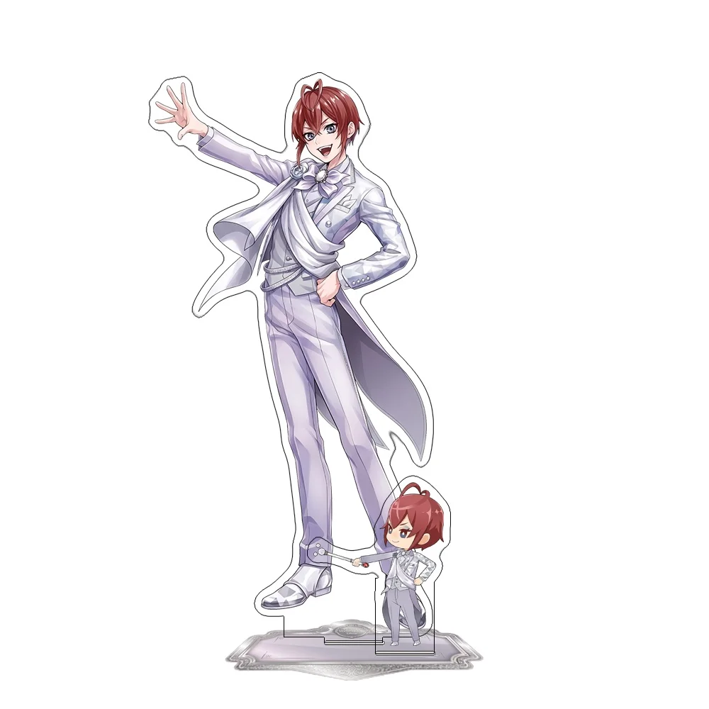 Game Twisted Wonderland Malleus Azul Leona Idia Vil Platinum Jacket 10&15CM Acrylic Stand Keychain Anime Stand Desktop Display
