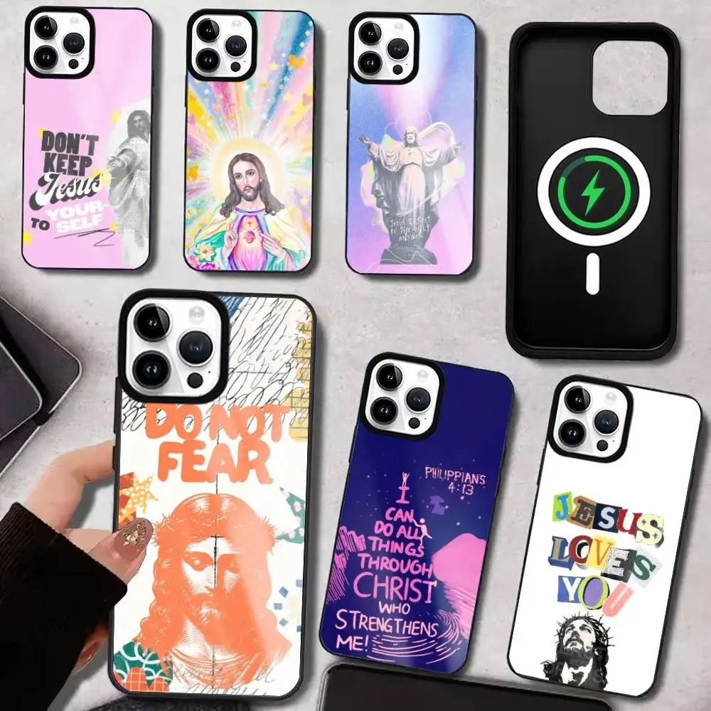 

B-Bible P-Philippians Jesus Phone Case For IPhone17 16 15 14 13 12 11 Plus Pro Max Plus Wireless Charger Cover Funda