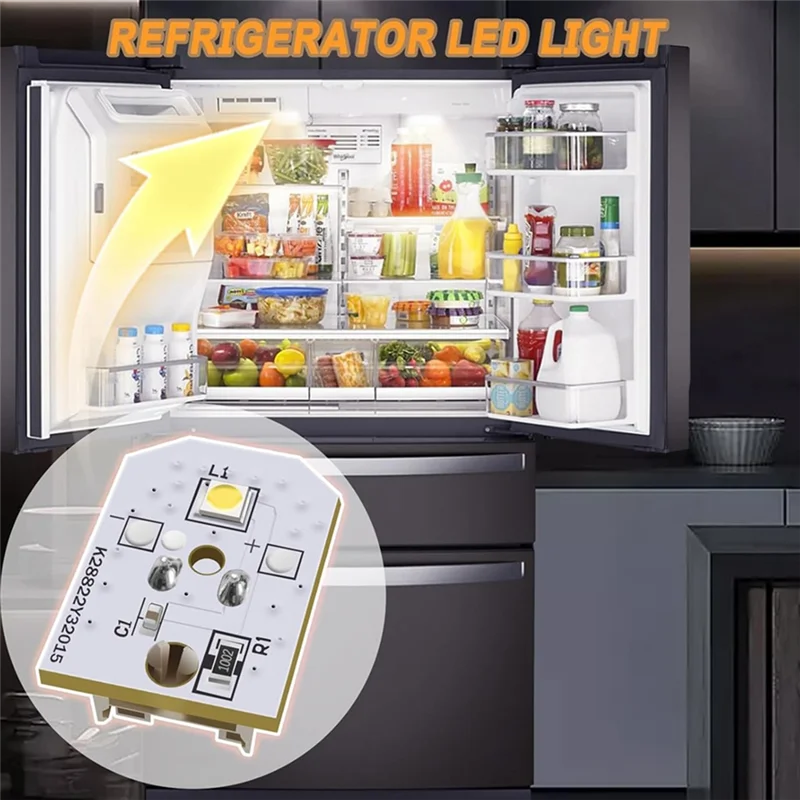 

BHTS-WR55X11132 WR55X25754 Свет холодильника, замена светодиодной лампы холодильника Wr55x30602 Wr55x26486 10 шт.