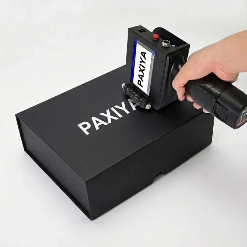 Industrial TIJ Manual Custom Handheld Inkjet Coder for Plastic Bags Cardboard Box PVC Surface Logo Batch Date Packaging Marking