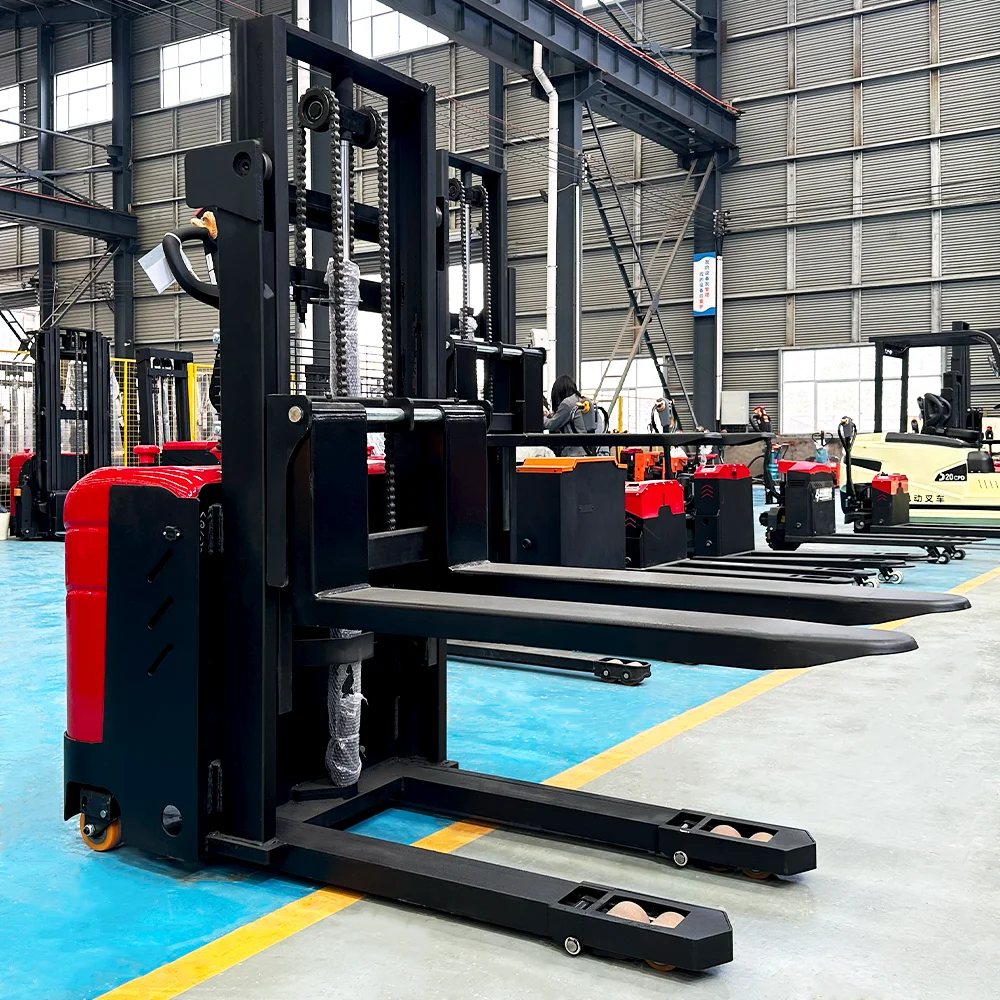 Pallet Stacker Heavy Duty Counterbalance Electric Type Factory Wholesale Complete Spare Parts For Industrial Cargo Stacking Work