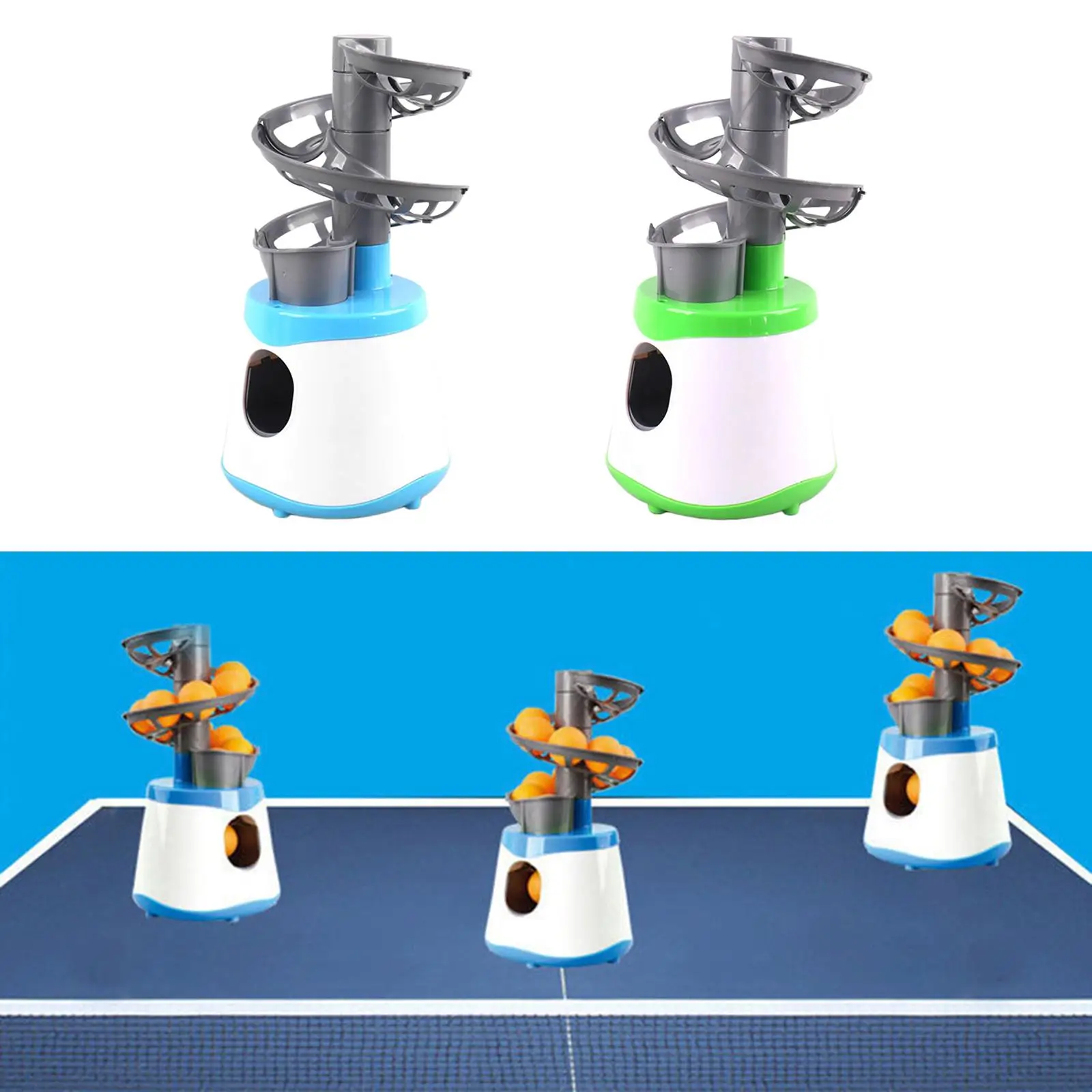 Mini Table Tennis Robot Training Automatic PingPong Ball Machine Launcher Kids Player Student School Table Tennis Equipment