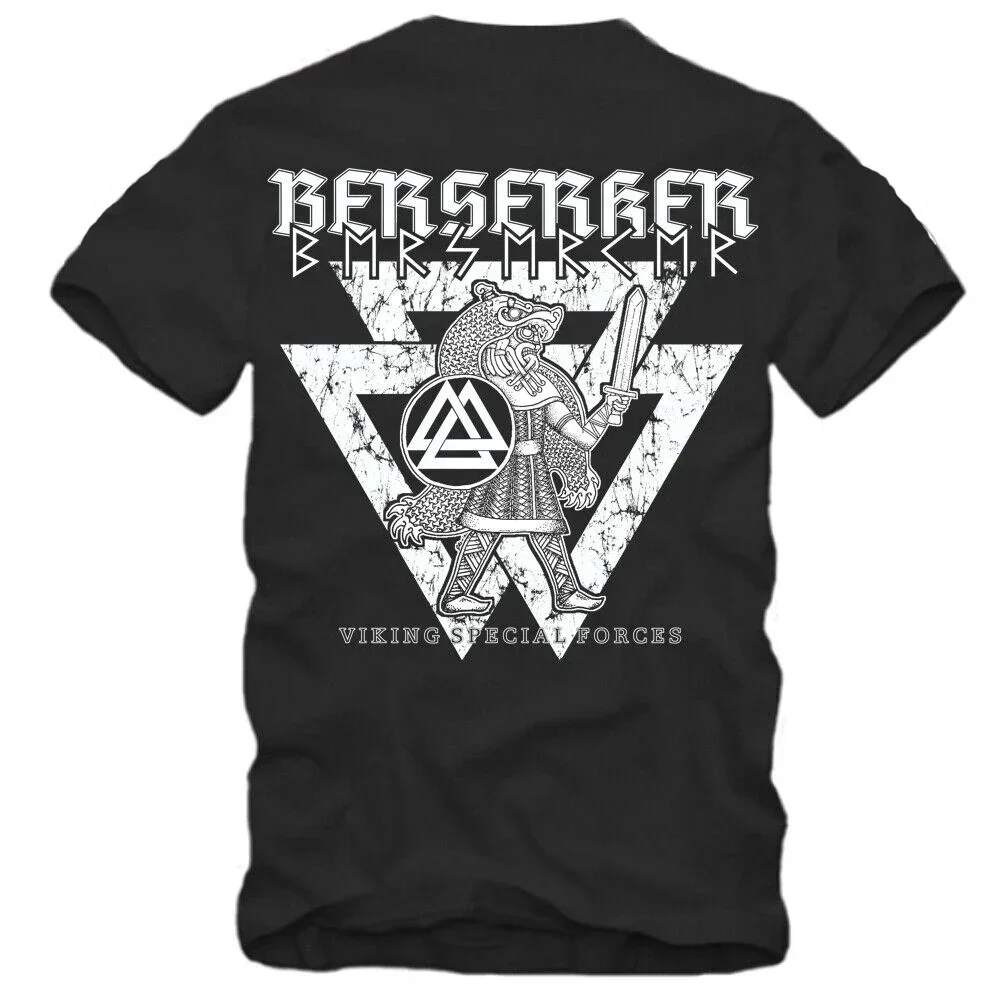 Odin Thor Ragnar Special Forces Nordic Warrior Berserker T-Shirt 100% Cotton O-Neck Summer Short Sleeve Casual Mens T-shirt
