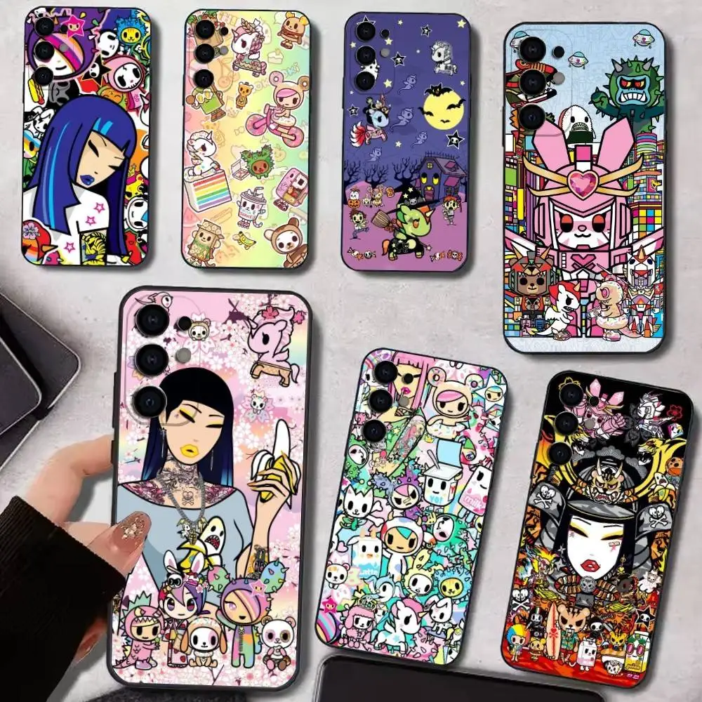 

Japan T-Toki D-dokis Phone Case For Samsung S25,S24,S21,S22,S23,S30,Ultra,S20,Plus,Fe,Lite,Note,10,9,5G Black Cover