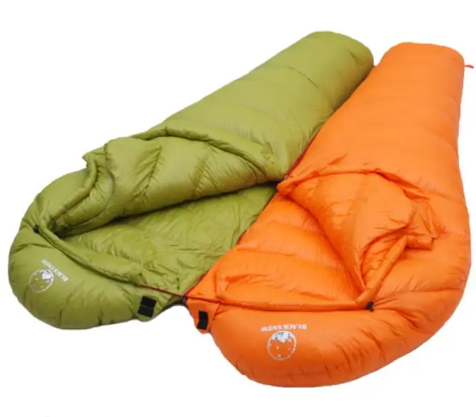 hoodie warm and lightweight goose down sleeping bag Single Mummy goose down Sleeping Bag